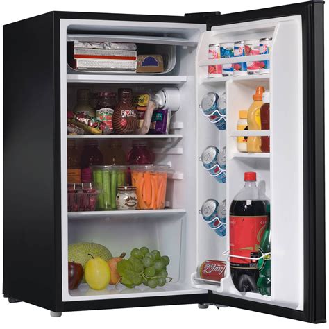Mini frdige has two storage zone at the same time. . Mini fridge used